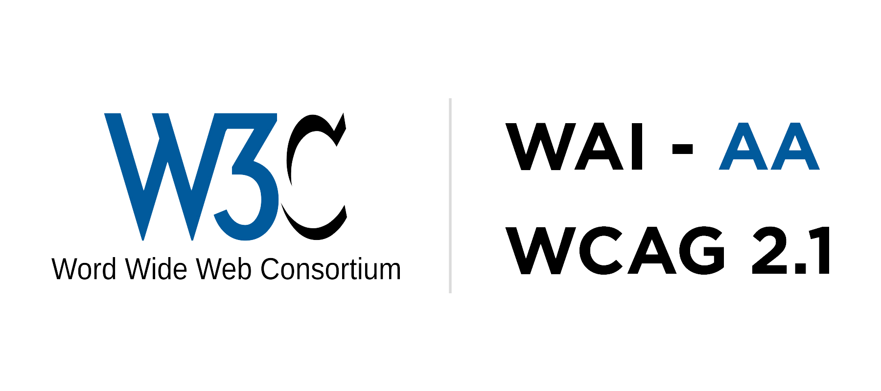 WAI AA WCAG 2.1 Certification banner